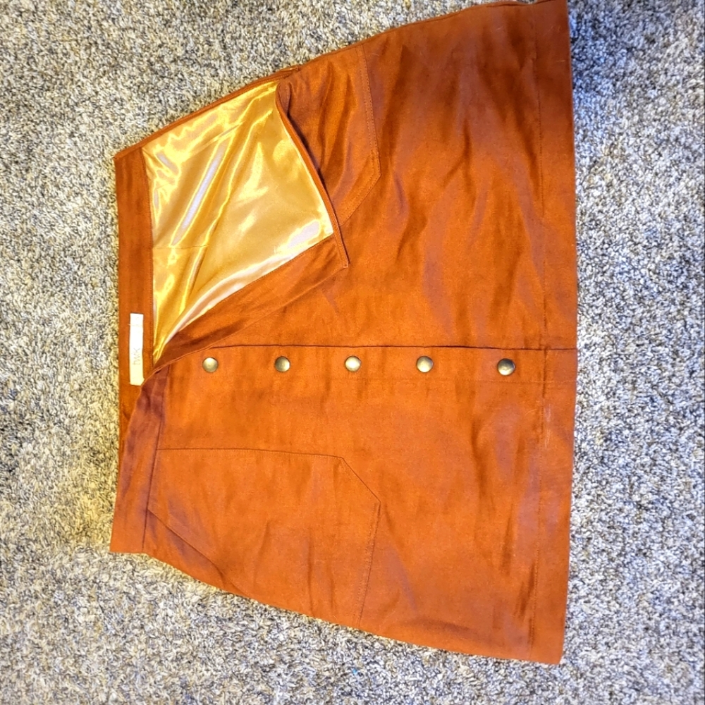 Large Twik Suede Skirt